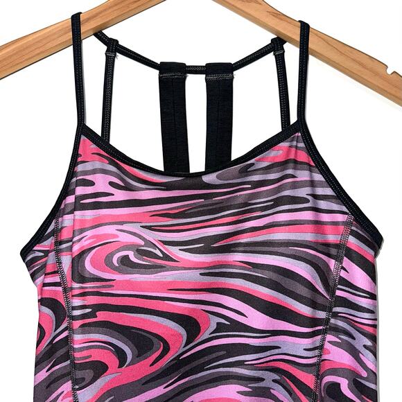 TNF The North Face Women’s Exposure Honeysuckle Pink Swirl Tank Top Size Small - Picture 4 of 13